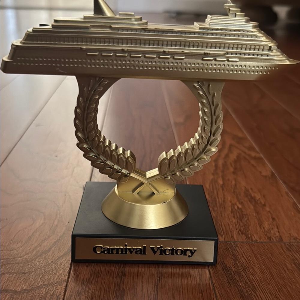 Carnival Victory Gold Ship Trophy